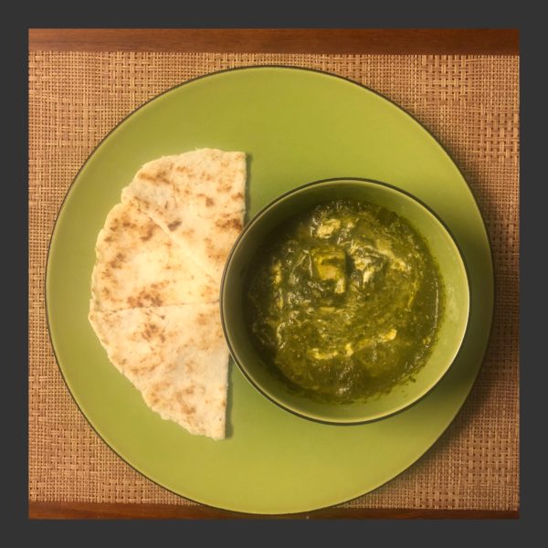 Keto Palak Paneer With Coconut Paratha